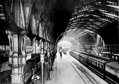 Paddington Station, London, 1890 by British Photographer